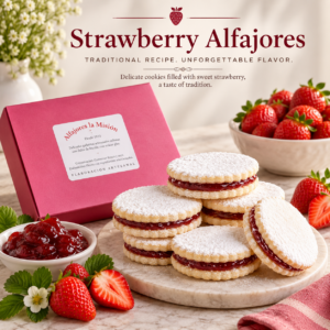 Strawberry Alfajores